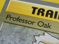 Pokemon Professor Oak Highlighter Error Additional Yellow Ink Error Card - Image 3