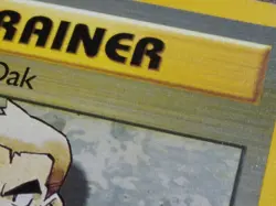 Pokemon Professor Oak Highlighter Error Additional Yellow Ink Error Card - Image 4