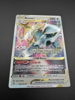 Arceus VSTAR (Metal Card) NM 123/172 Arceus Premium Collection Pokemon Promo - Image 3
