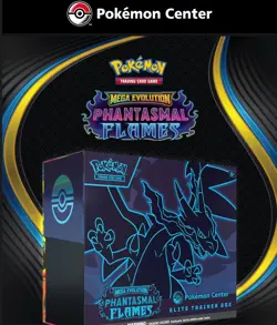 Pokemon TCG Mega Evolutions Phantasmal Flames Elite Trainer Box PKC Presale - Image 1