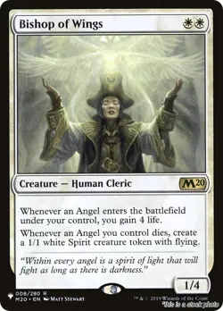 MTG Bishop of Wings 8 The List Reprints NM Magic - Image 1