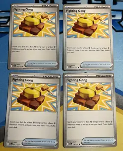 In-Hand! Playset 4x NM Fighting Gong Pokemon Mega Evolution 116/132 Ships Quick! - Image 1
