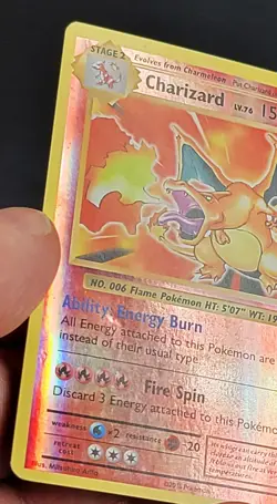 Pokemon Charizard Lv. 76 11/108 Reverse Holo Rare Evolutions MP - Image 5