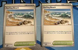 In-Hand! 2x NM Surfing Beach Stadium Pokemon Mega Evolution 129/132 Ships Quick! - Image 1
