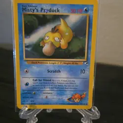 Pokemon TCG Misty's Psyduck Uncommon Unlimited Gym Heroes 054/132 ENG - Image 1