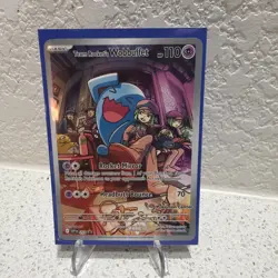 Pokemon TCG Team Rocket's Wobbuffet 203 SV Pokemon Center Exclusive Promo - Image 1