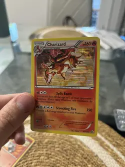 Pokemon TCG Charizard Laser Holo Rare Legendary Treasures 19/113 Near Mint NM - Image 1