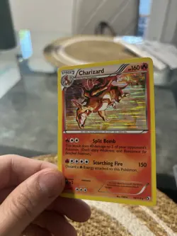 Pokemon TCG Charizard Laser Holo Rare Legendary Treasures 19/113 Near Mint NM - Image 2