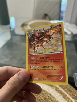 Pokemon TCG Charizard Laser Holo Rare Legendary Treasures 19/113 Near Mint NM - Image 3