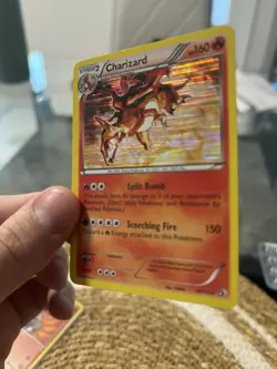 Pokemon TCG Charizard Laser Holo Rare Legendary Treasures 19/113 Near Mint NM - Image 5
