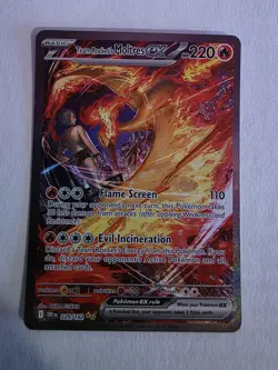 Pokemon Team Rocket's Moltres ex 229/182 Destined Rivals SIR Full Art Holo - Image 1