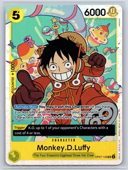 Monkey.D.Luffy (109) OP07-109 500 Years in the Future One Piece Foil NM - Image 1