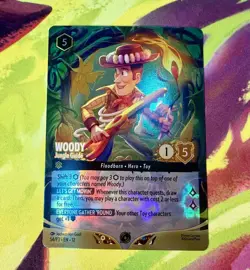 Disney Lorcana Woody Wilds Unknown Set Championship Foil Promo Enchanted 54/P3 - Image 1