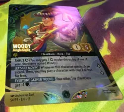 Disney Lorcana Woody Wilds Unknown Set Championship Foil Promo Enchanted 54/P3 - Image 2
