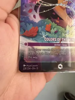 Disney Lorcana Colors of the Wind Pocahontas Action Song Foil 228/204 - Image 3