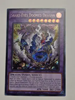 Yugioh Snake-Eyes Doomed Dragon-SUDA-EN035 1st Ed Secret Rare Lightly Played - Image 5