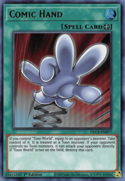 Comic Hand - DLCS-EN077 - Ultra Rare 1st Edition NM YuGiOh Card - Image 1