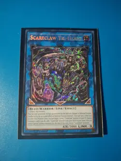 Yugioh! Scareclaw Tri-Heart MP23-EN088 Prismatic Secret Rare 1st Edition - Image 2