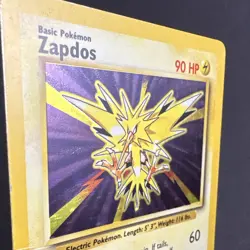 Pokemon Zapdos Base Set Holo Rare 16/102 English 1999 Trading Card LP - Image 3