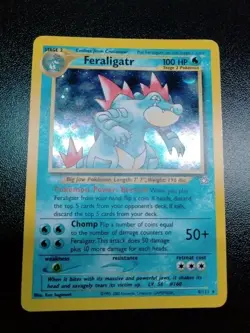 Pokemon Neo Genesis Feraligatr 4/111 Holo Rare Vintage WOTC Card LP - Image 1