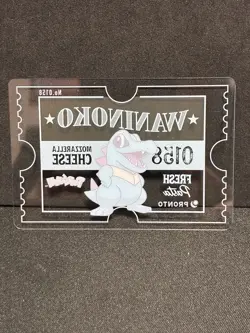 Totodile Pronto Cafe Card Promo 2025 Pokemon Japanese EX - Image 2
