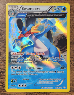 Swampert Alpha 36/160 Holo Rare LP Card 2015 Pokemon XY Primal Clash Nagasawa - Image 1