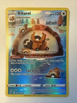 Bibarel GG25/GG70 Galarian Gallery Rare 2023 Pokemon Crown Zenith Full Art Card - Image 1