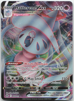 Hatterene VMAX 066/159 Crown Zenith Pokemon Card NM - Image 1