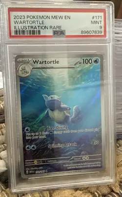 Pokemon Wartortle 171/165 Sv: Scarlet & Violet 151 Illustration Rare PSA 9 171 - Image 1