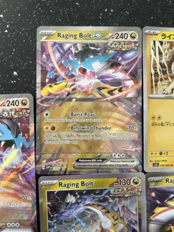 Raging Bolt Bundle Pokemon TCG Ex Holo Reverse Holo X5 123/162 - Image 3
