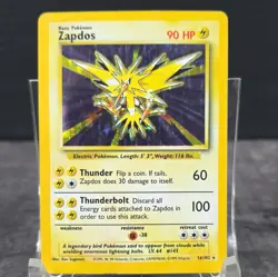 Wizards Pokemon TCG Zapdos 16/102 Base Set Holo Rare English 90HP 1999 Unlimited - Image 1