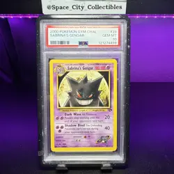 Pokemon TCG Sabrina's Gengar 29/132 Gym Challenge 2000 PSA 10 New Cert - Image 1