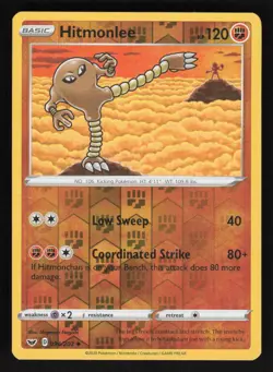 Hitmonlee #094/202 SWSH01: Sword & Shield Base Set Pokemon Reverse Holo Card - Image 1