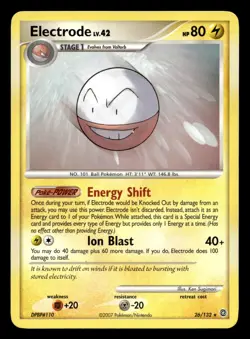 Electrode 26/132 Rare Secret Wonders Pokemon LP - Image 1
