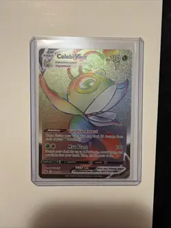 Pokemon Celebi VMAX 199/198 Secret Rare Full Art Chilling Reign Holo TPC - Image 1