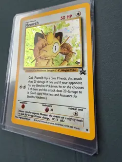 Pokemon 1999 Meowth holo Promo WoTC Promo 10/53 LP - Image 4