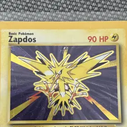 RARE Pokemon TCG Zapdos HOLO Base Set 16/102 Wizards WOTC 1999 Played - Image 5