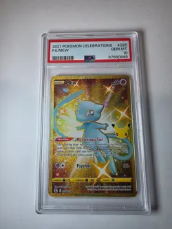 2021 POKEMON CELEBRATIONS #025 FULL ART/MEW PSA 10 GEM MT - Image 1