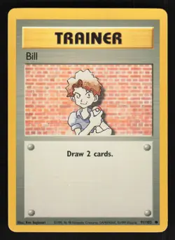 Pokemon Base Set #91/102 Bill Trainer Card TCCCX - Image 1