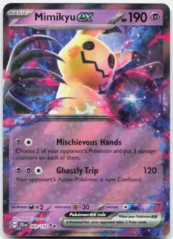 Mimikyu ex 069/159 Double Rare Journey Together Pokemon Holo NM - Image 1