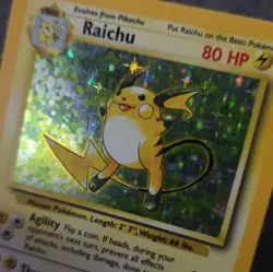 Wizards of the Coast Raichu Base Set 14/102 Holo Rare 80HP EN 1999 Unlimited - Image 2
