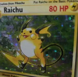 Wizards of the Coast Raichu Base Set 14/102 Holo Rare 80HP EN 1999 Unlimited - Image 3