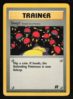 Pokemon Team Rocket #79/82 Sleep Card TCCCX - Image 1
