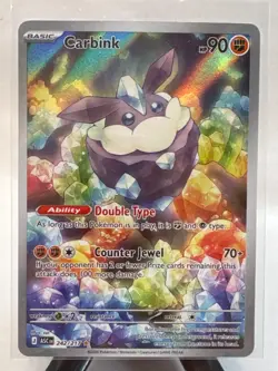 Pokemon TCG Carbink Ascended Heroes 242/217 Illustration Rare Near Mint - Image 1