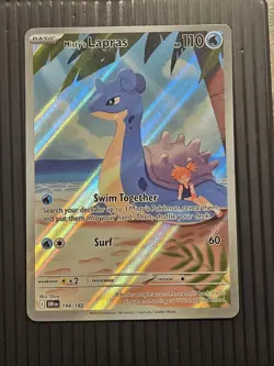 Pokemon Destined Rivals Illustration Rare Misty's Lapras #194/182 - Image 1
