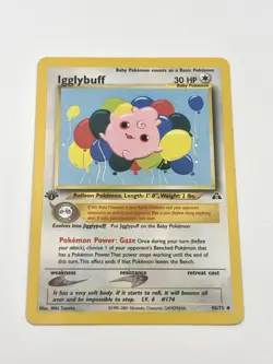 Pokemon Igglybuff 40/75 - Neo Discovery Uncommon - 1st Edition Vintage - Image 1