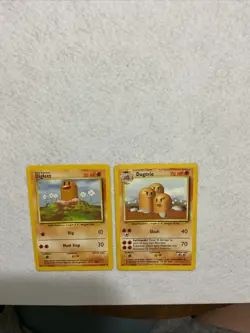 Dugtrio & Diglett - Pokemon Base Set Rare & Common- Good Condition- Ships Free! - Image 3