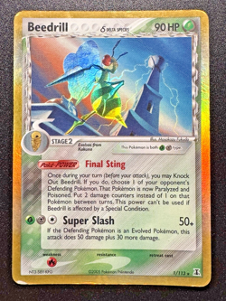 Beedrill 1/113 EX Delta Species Pokemon Card Reverse Holo Foil Rare VHP - Image 1