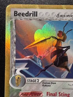 Beedrill 1/113 EX Delta Species Pokemon Card Reverse Holo Foil Rare VHP - Image 3