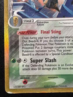 Beedrill 1/113 EX Delta Species Pokemon Card Reverse Holo Foil Rare VHP - Image 5